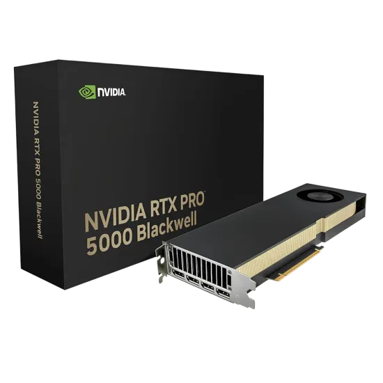 NVIDIA RTX PRO 5000 Blackwell  Workstation Edition 48 GB GDDR7 Graphics  Card